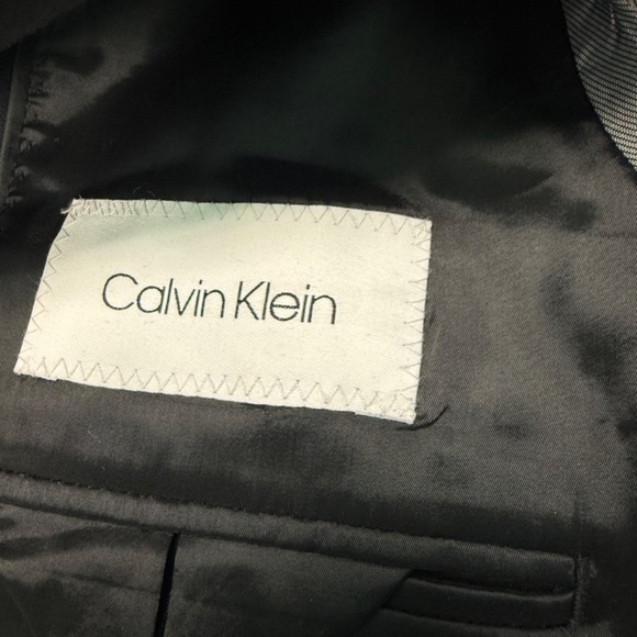 Calvin Klein mens suit jacket size 40L in black - Picture 7 of 8
